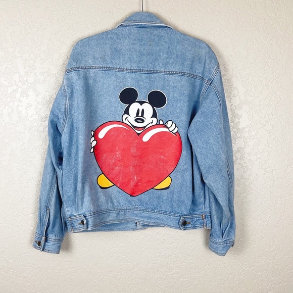 Vintage Jackets & Blazers - *SOLD* Vintage 90’s Disney Mickey Mouse denim jacket